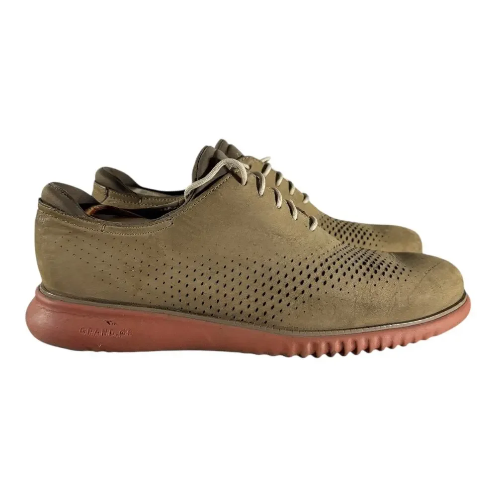 Cole Haan 2.Zerogrand Laser Wingtip Oxford Irish Coffee Brown Men’s Size 9M - Picture 1 of 8